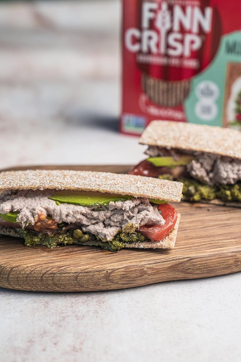 Finn Crisps Multigrain Crispbread 6.1oz | Thin, Crispy Multigrain Flatbread Crackers | Authentic Finnish Sourdough Crispbread | Multigrain Crackers by Finn Crisp [6.1oz/175gr Box] - Image 5